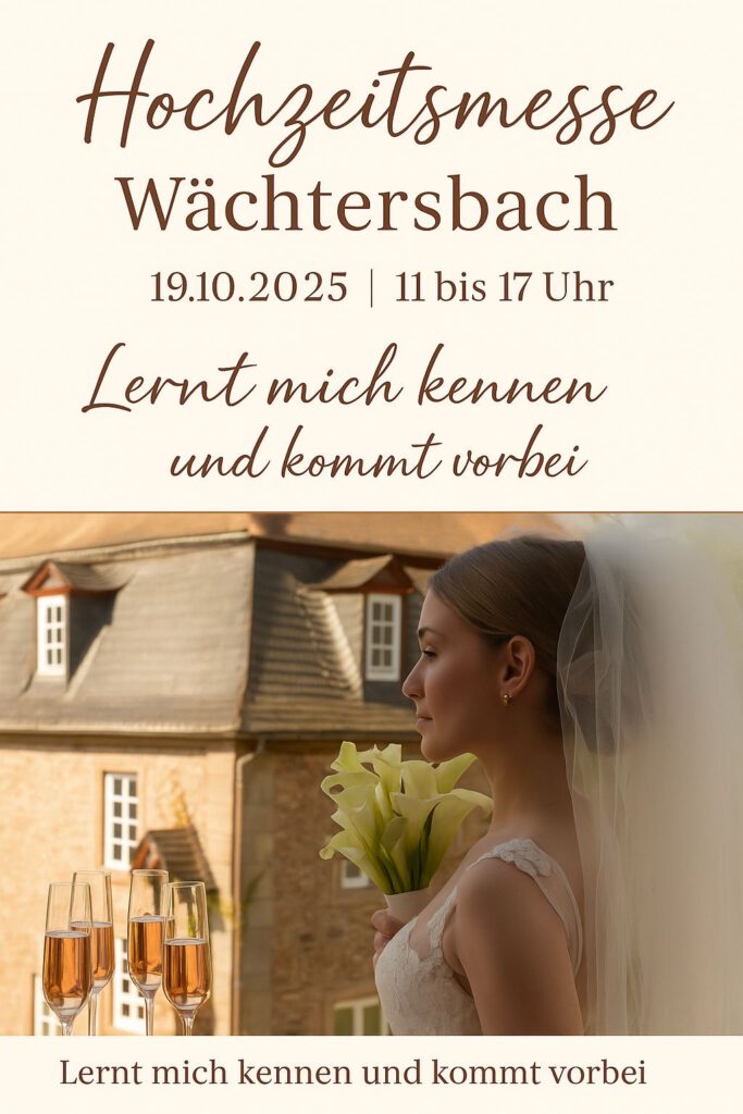 Hochzeitsmesse Wächtersbach am 19.10.2025